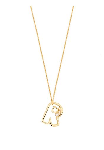 Missoma pearl-embellished initial pendant necklace - Gold