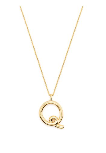 Missoma Curly Molten initial pendant necklace - Gold