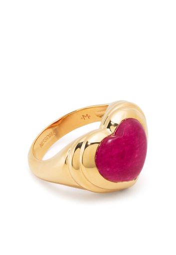 Missoma Jelly Heart gemstone ring - Gold