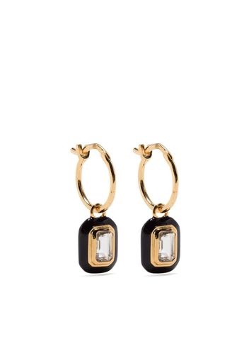 Missoma enamel hoop earrings - Gold