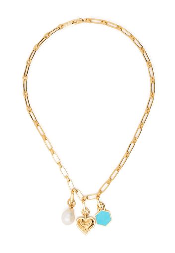 Missoma gold-plated charms necklace