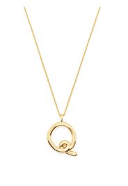 Missoma Curly Molten initial pendant necklace - Gold