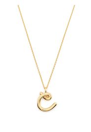 Missoma Curly Molten initial pendant necklace - Gold