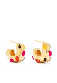 Missoma gemstones chunky hoop earrings - Gold