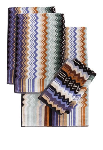 Missoni Home 5er-Set Giacomo Badetücher - Blau