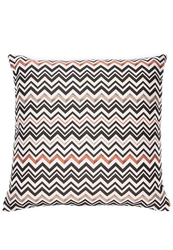 Missoni Home zig-zag patterned cushion - Nude