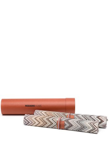 Missoni Home zigzag placemats set of two - Nude