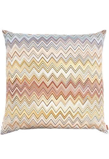 Missoni Home chevron-print square cushion - Nude