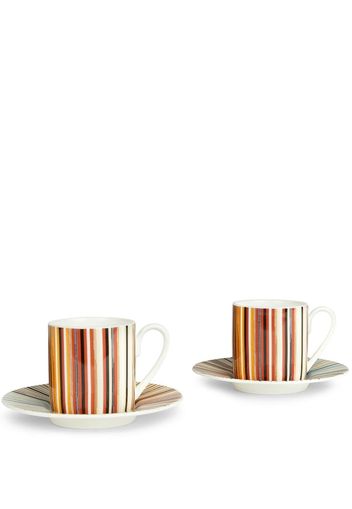 Missoni Home Stripes Jenkins coffee set - Weiß