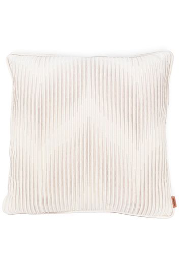 Missoni Home Ande zigzag-woven cushion - Nude