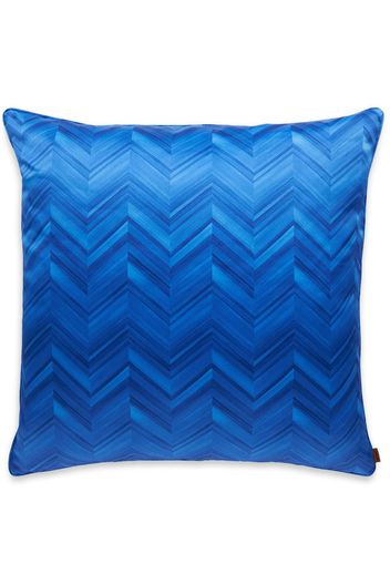 Missoni Home large Layers Inlay zigzag cushion - Blau