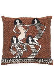 Missoni Home Brunette square cushion - Braun