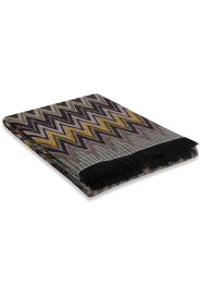 Missoni Home Chen zigzag-knit blanket - Grau