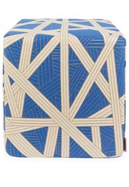 Missoni Home Nastri multi-way stripe pouf cube - Blau