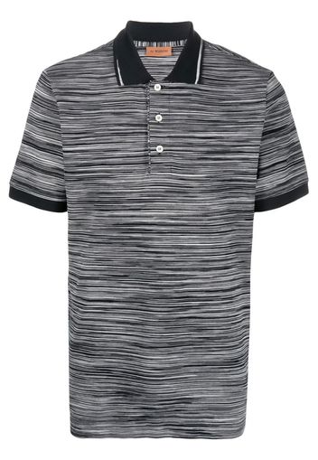 Missoni Poloshirt mit Querstreifen - Schwarz