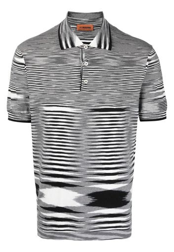 Missoni Poloshirt aus meliertem Strick - Schwarz