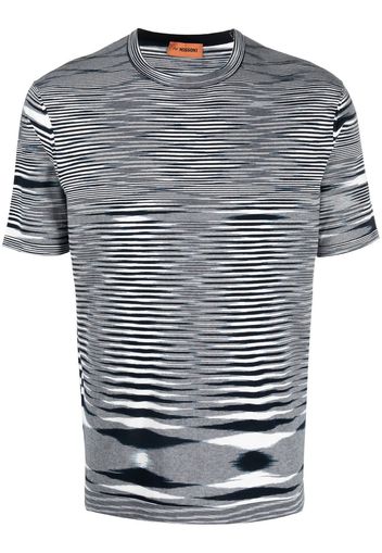 Missoni T-Shirt mit geometrischem Print - Blau