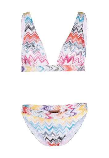 Missoni signature zig-zag woven bikini - Weiß