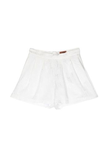 Missoni Kids all-over logo print shorts - Weiß