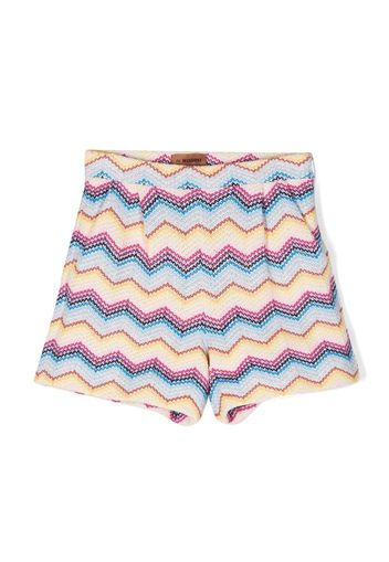 Missoni Kids zig-zag pattern shorts - Gelb