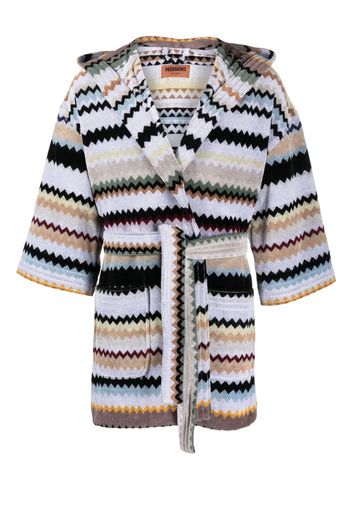 Missoni Curt zigzag-pattern bathrobe - Grau