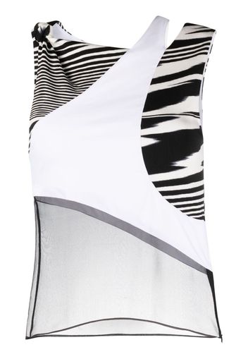 Missoni contrasting panel-detail sleeveless top - Schwarz