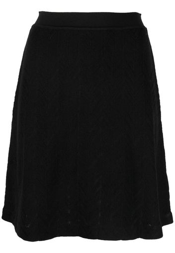 Missoni zigzag crochet-knit skirt - Schwarz