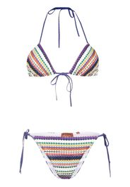 Missoni Triangel-Bikini mit Glitter-Effekt - Violett