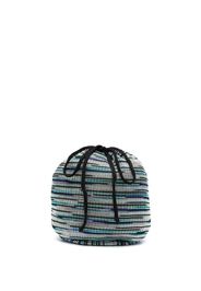MISSONI knitted drawstring bucket bag - Blau