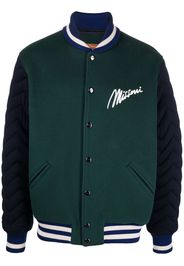 Missoni logo-print varsity jacket - Grün