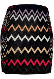 Missoni zigzag crochet-knit miniskirt - Schwarz