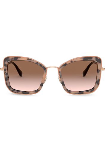 Miu Miu Eyewear 'Délice' Oversized-Sonnenbrille - Rosa