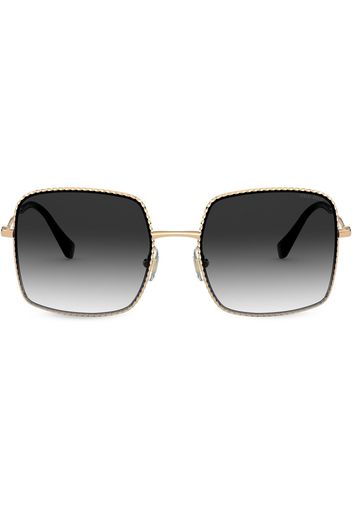 Miu Miu Eyewear Sonnenbrille mit eckigem Gestell - Schwarz