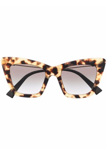 Miu Miu Eyewear Cat-Eye-Sonnenbrille mit Farbverlauf - Nude