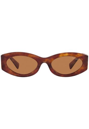Miu Miu Eyewear Cat-Eye-Sonnenbrille in Schildpattoptik - Braun