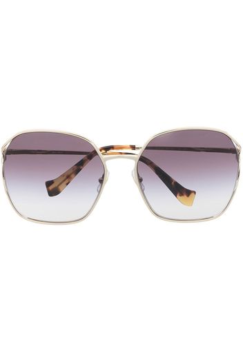 Miu Miu Eyewear Oversized-Sonnenbrille mit Farbverlauf - Silber