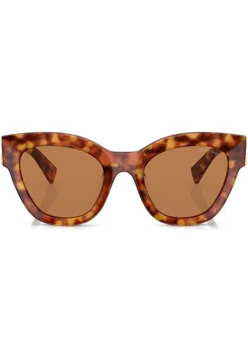 Miu Miu Eyewear Cat-Eye-Sonnenbrille in Schildpattoptik - Braun