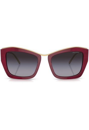 Miu Miu Eyewear Sonnenbrille mit Cat-Eye-Gestell - Rot