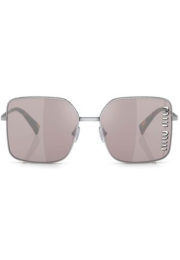 Miu Miu Eyewear square laser-cut lens sunglasses - Silber