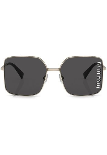 Miu Miu Eyewear square laser-cut lens sunglasses - Gold