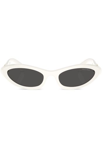 Miu Miu Eyewear Cat-Eye-Sonnenbrille - Weiß