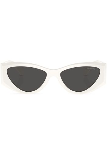 Miu Miu Eyewear Cat-Eye-Sonnenbrille - Weiß