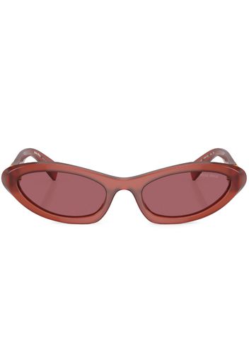 Miu Miu Eyewear Sonnenbrille mit ovalem Gestell - Rot