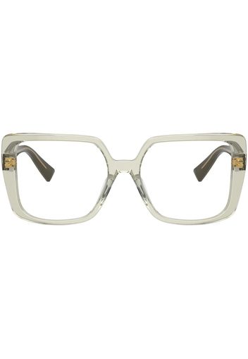 Miu Miu Eyewear oversize-frame glasses - Nude