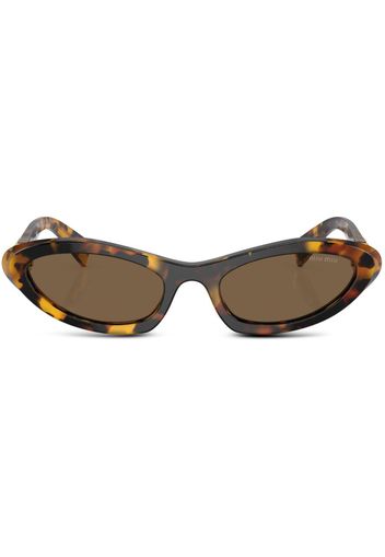 Miu Miu Eyewear Sonnenbrille in Schildpattoptik - Schwarz