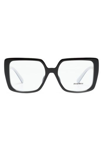 Miu Miu Eyewear oversized-frame optical glasses - Schwarz