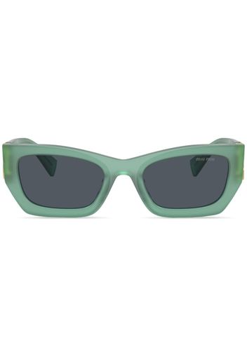 Miu Miu Eyewear Glimpse rectangle-frame tinted sunglasses - Grün