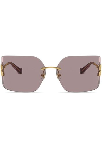 Miu Miu Eyewear Runway frameless sunglasses - Gold