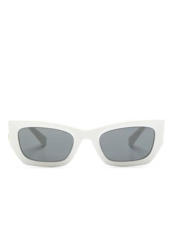 Miu Miu Eyewear logo-plaque arm sunglasses - Weiß