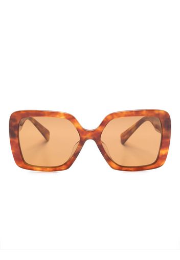 Miu Miu Eyewear Sonnenbrille in Schildpattoptik - Braun